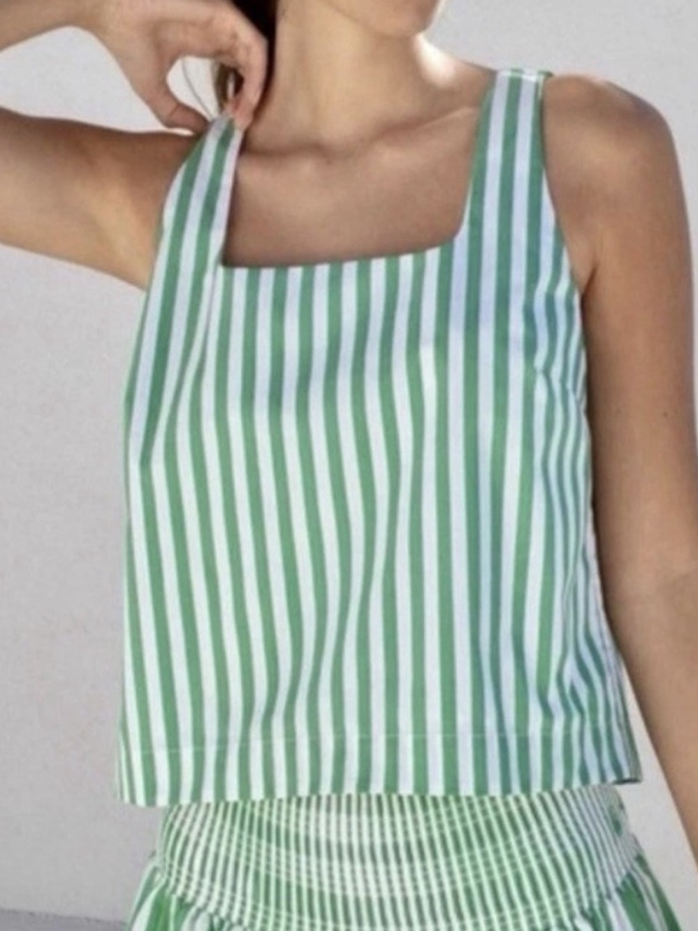 AYR Triple Threat Cotton Poplin Sleeveless Blouse